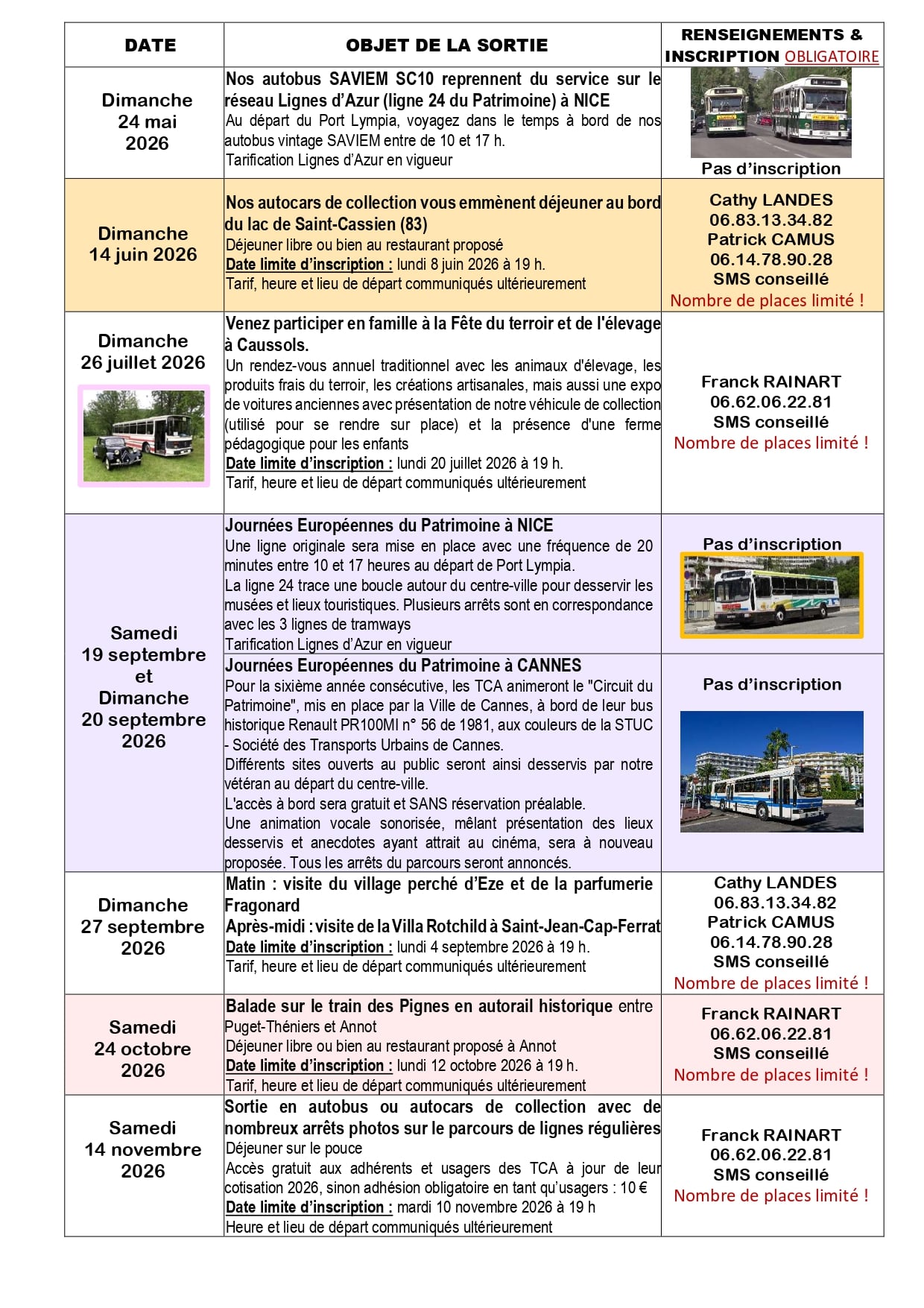 Calendrier prévisionnel sorties TCA 2026a page 0002 min